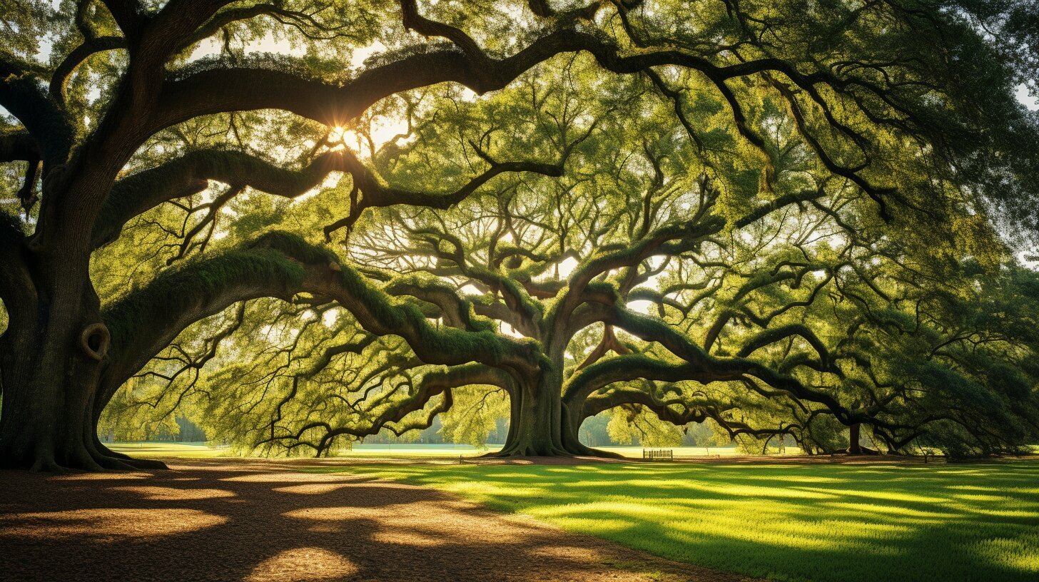 Historical oak trees