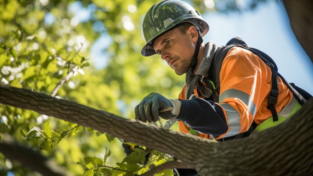 Professional Arborist Enhancing Oak Tree Care