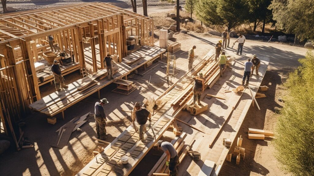 oak wood in construction