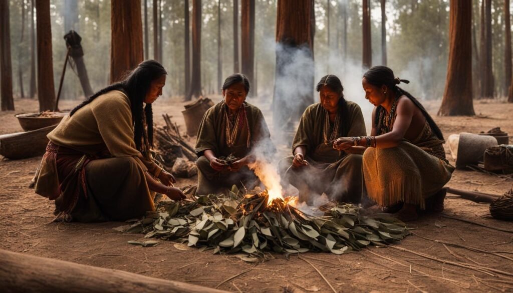 Eucalyptus rituals in Native American ceremonies