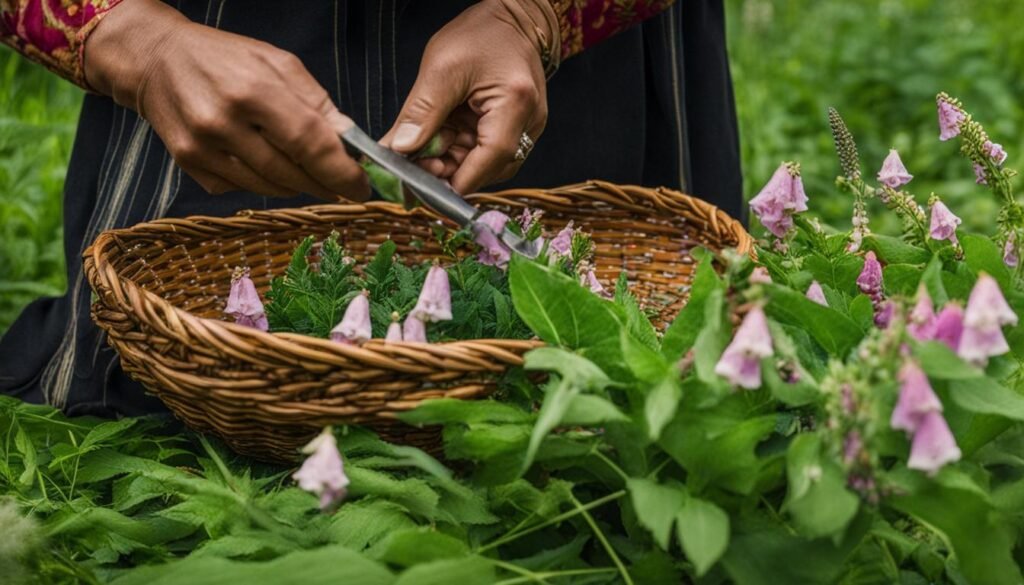 Harvesting and Preparation of Foxgloves