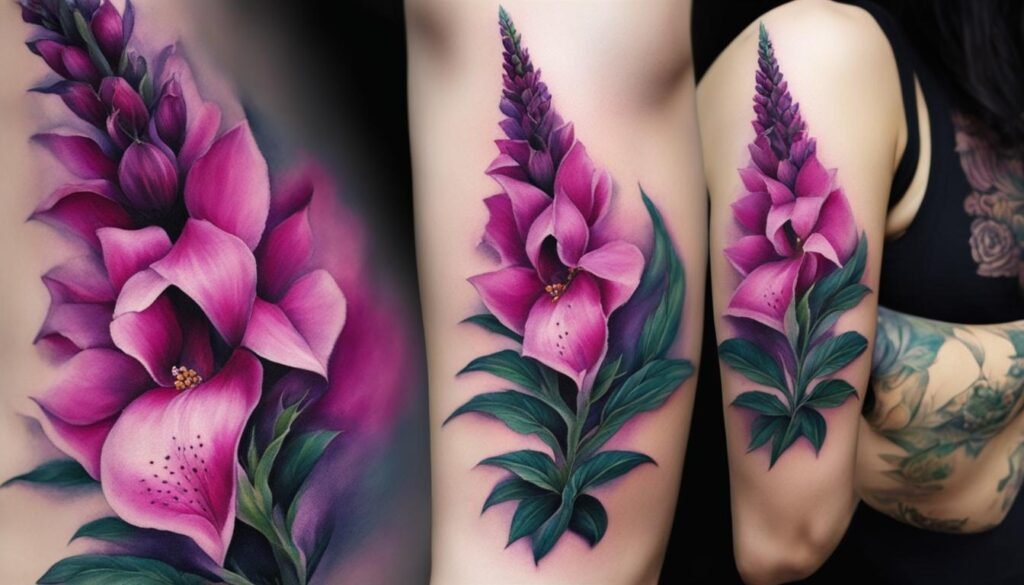Symbolism of Foxglove flower tattoo
